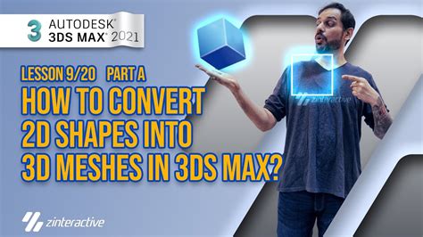 how to convert 2d shapes into 3d meshes in 3ds max lesson 9 part a youtube