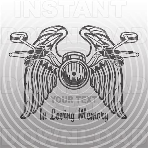 In Loving Memory Motorcycle Svg Etsy