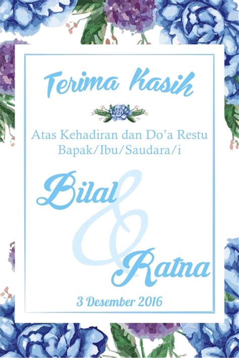 Download Template Kartu Ucapan Terima Kasih Souvenir Pernikahan Cdr - ucapan kirim doa