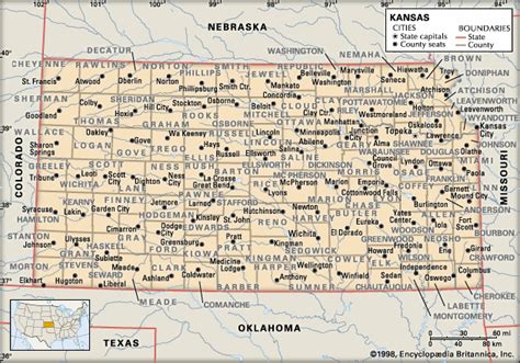 Online Maps Kansas County Map