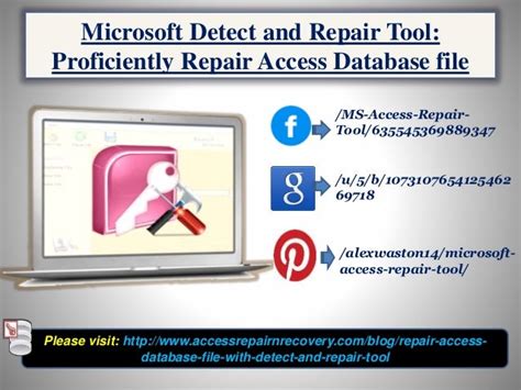 Microsoft Detect And Repair Tool Proficiently Repair Access Database File