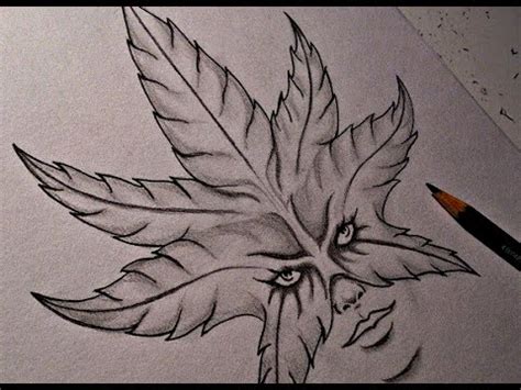 A simple and easy drawing ideas that accurately portrays the mind of an artist in the creative process. Drawing Weed Girl (Tattoo Design) - YouTube