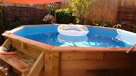Above Ground Plastica Self Build Swimming Pool 10ft X 10ft By 4ft Deep