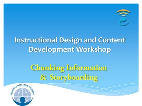 Chunking And Storyboarding Ppt