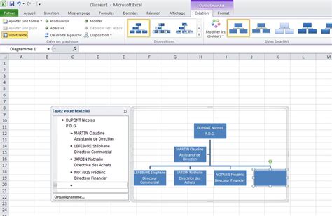 Créer Un Organigramme Sur Excel Cours Excel