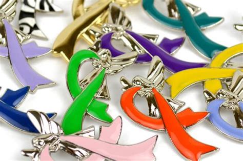 Angel Ribbon Pin Cancer Awareness Ribbon Pin Choose Hope