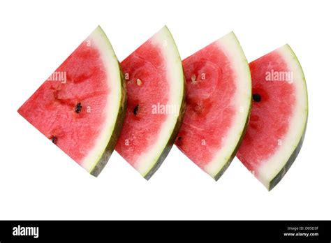 Pieces Of Watermelon Stock Photo Alamy