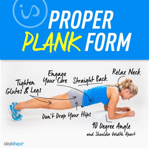 Step Up Your Plank Workout Idealshape Plank Workout Proper Plank