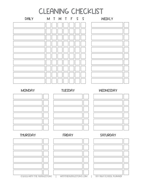 Diy Printable High School Planner With The Huddlestons