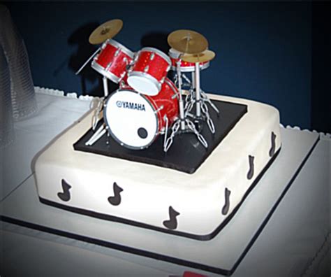 Grooms Cake With Mini Drum Set Drum Birthday Music Themed Cakes