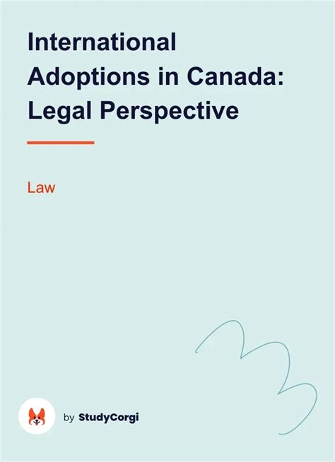 international adoptions in canada legal perspective free essay example