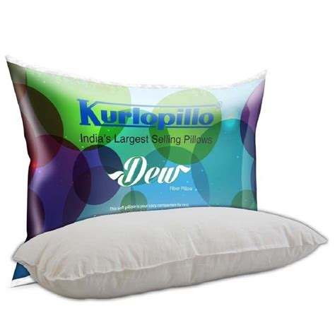 Kurlon Polyester Fiber White Kurlopillo Dew Fibre Bed Pillow Shape Rectangular Sizedimension