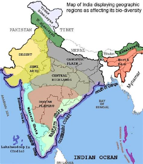 Different Geographical Regions Of India