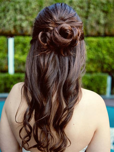 15 Half Up Wedding Hairstyles For Long Hair Wohh Wedding