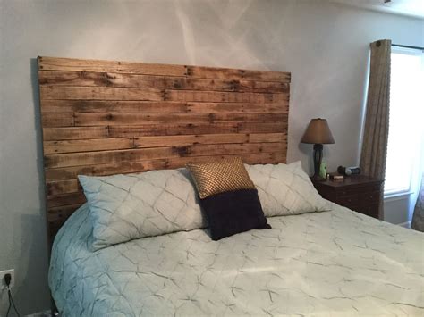 King Size Pallet Headboard We Made In Just A Few Hours And King