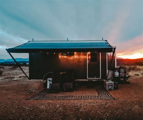 How To Convert A Cargo Trailer Into A Camper Living Tiny With A Wolf