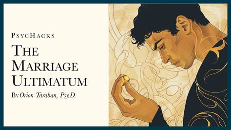 The marriage ultimatum: it's not personal, just business - YouTube