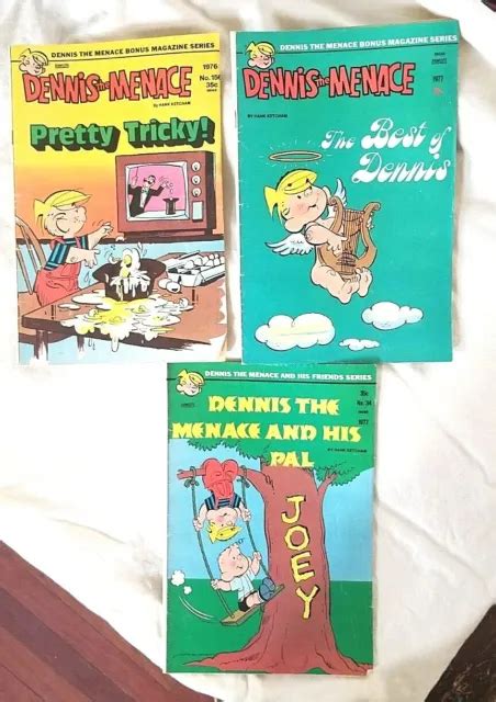 Dennis The Menace Vintage Comics 1976and1977 From Fawcett Publishing 3