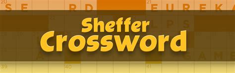 Sheffer Crossword Online Game Play Sheffer Crossword