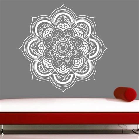 Yoga Sticke Pattern Flower Decal Body Building Posters Vinyl Wall