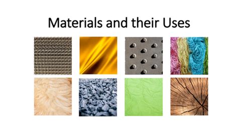 Materials And Their Uses Teaching Resources