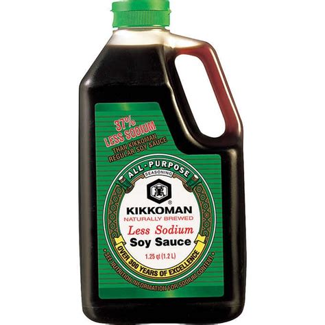 Kikkoman Soy Sauce Less Sodium 64 Oz Costco