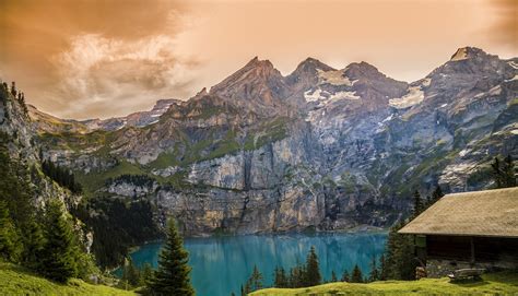 Free Photo Landscape Nature Switzerland Lake Oeschinen Max Pixel
