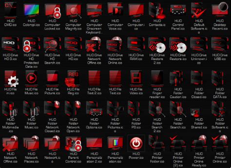 Free Download Hud Red Icon Pack 7tsp