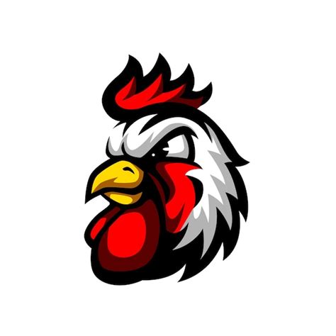 Premium Vector Chicken Rooster Head Vector Mascot Logo