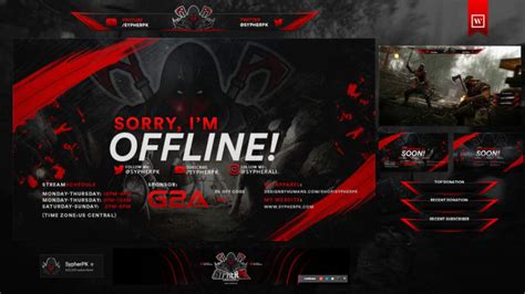 A Professional Twitch Overlay And Stream Package By Urseyofficial