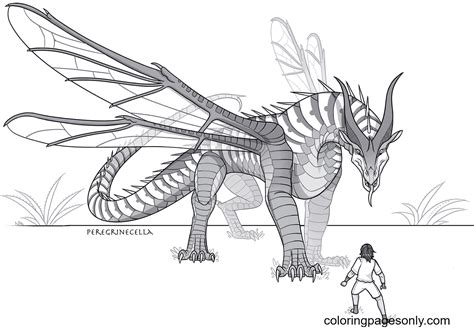 Hivewing Dragon De Wings Of Fire Coloring Pages Wings Of Fire