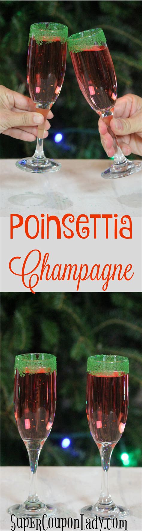 Looking for champagne cocktail recipes? Poinsettia Champagne Cocktail | Christmas drinks ...