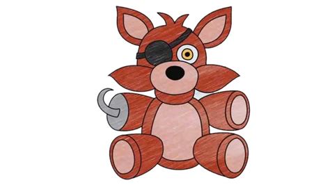 How To Draw Plush Foxy The Pirate Fnaf My Ho To Draw