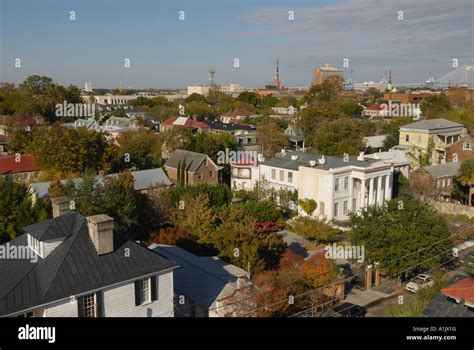 Aerial View Charleston South Carolina High Resolution Stock Photography