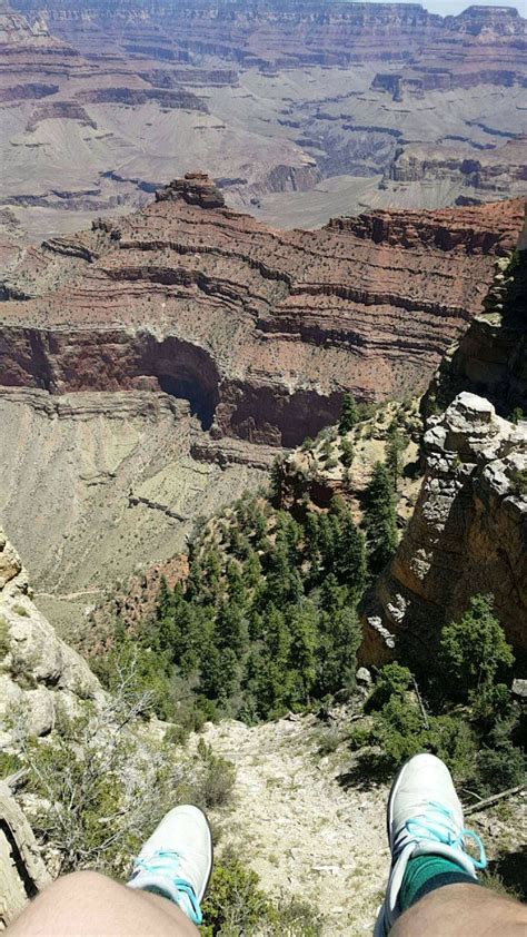 Took A Pic Of Me Sitting On The Edge Of The Grand Canyon With A Amazing