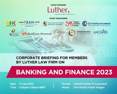 Briefing on Finance and Banking – by Luther Law Myanmar – EuroCham Myanmar