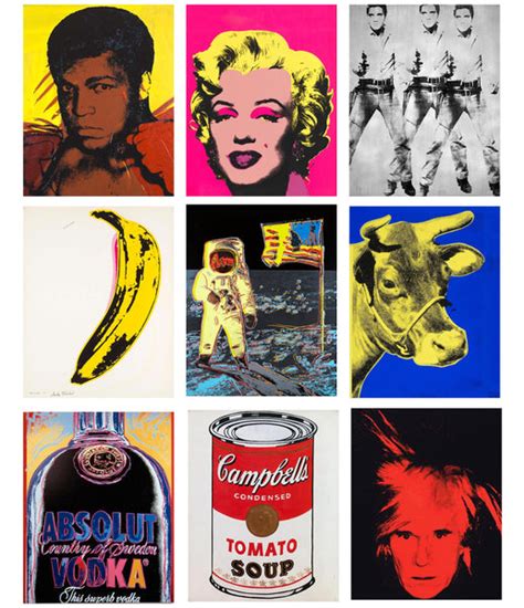 Set Of 10 Best Of Andy Warhol Paintings Poster Paper 12 X 17 Inches