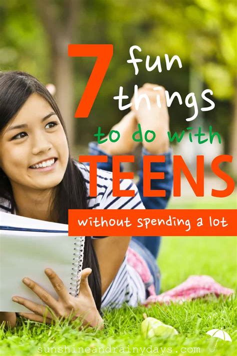 We did not find results for: 7 Fun Things To Do With Teens - Sunshine and Rainy Days