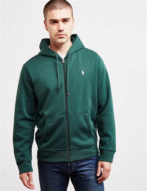Polo Ralph Lauren Mens Tech Fleece Full Zip Hoodie Green For Men Lyst