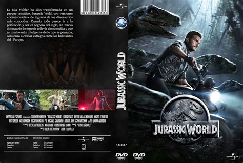 Jurassic World Mundo Jurasico 2015 DVD COVER COVERGOODPELIS