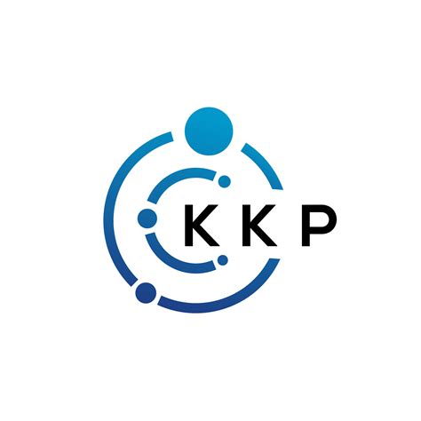 Kkp Letter Technology Logo Design On White Background Kkp Creative