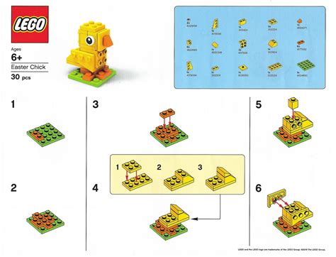 Brickfinder Lego Easter Chick Instructions