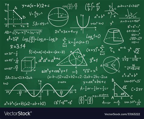 Math Theory Mathematics Calculus On Class Vector Image