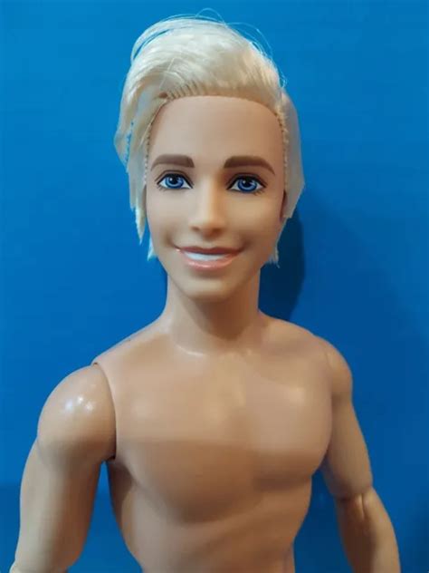 Barbie Movie Ken Nude Articulated Doll Blonde Hair Blue Eyes Ryan Gosling Picclick