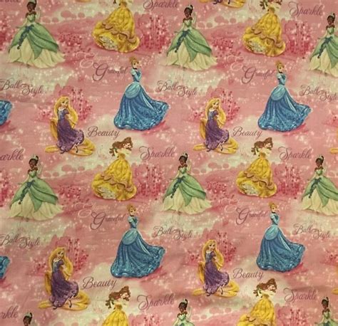 Disney Princesses Royal Debut Scenic Fabric Cp45085 Ebay Disney