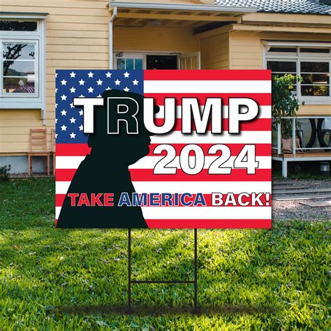 Trump 2024 Yard Sign Coroplast Visible Text Long Lasting Trump Etsy