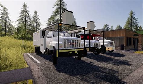 Fs19 Gmc Bucket Truck V1000 Fs 19 Trucks Mod Download