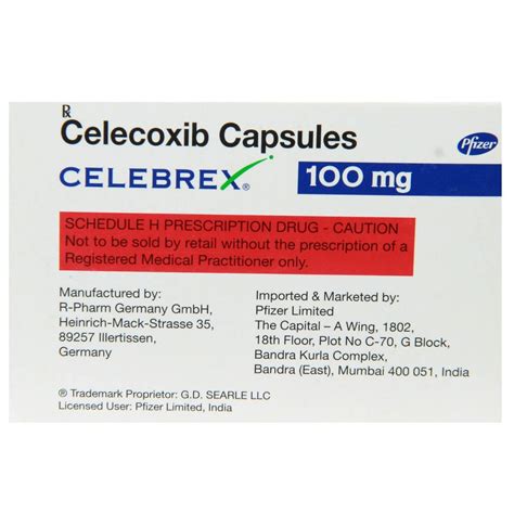 Celebrex 100mg Capsule 10 S Price Uses Side Effects Composition Apollo Pharmacy