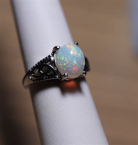 Create a unique outdoor fire pit space with this fire pit insert kit. Opal ring, natural opal ring, fire opal ring, opal jewelry ...