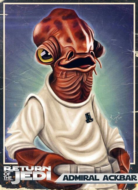 Admiral Ackbar Star Wars Cartoon Star Wars Characters Star Wars Cards